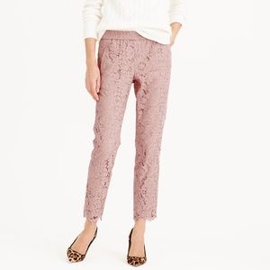 J Crew Lace Pant Black Size 00 NWT